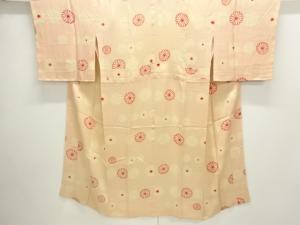 アンティーク　紋錦紗菊模様単衣長襦袢